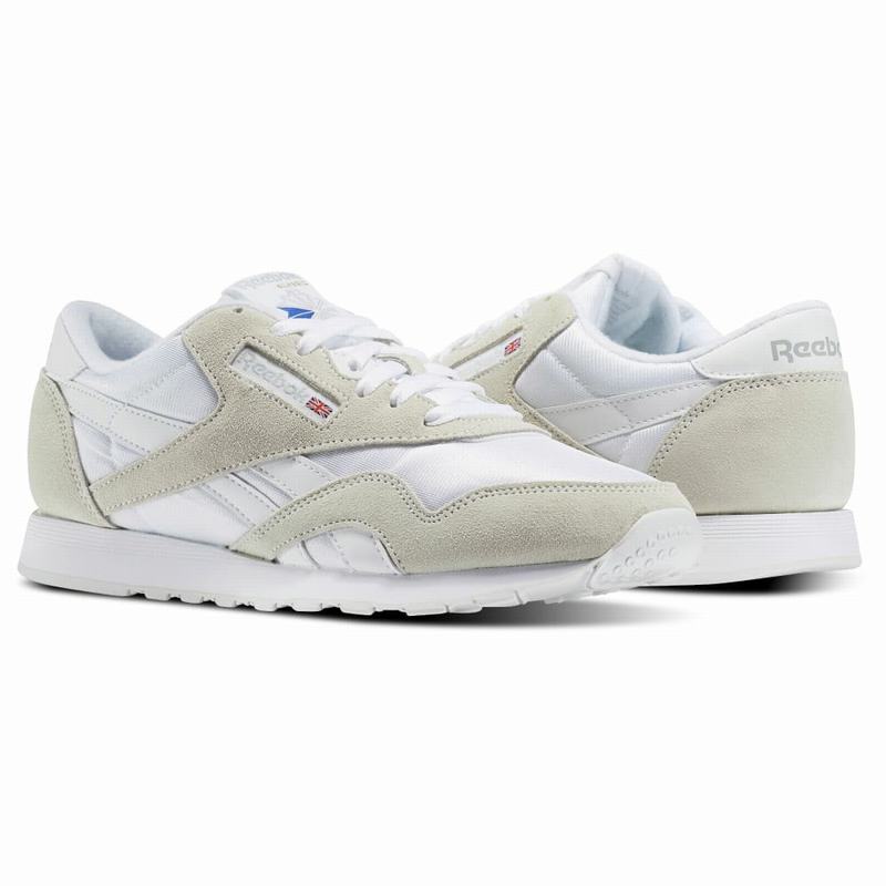 Tenisi Reebok Classic Nylon Dama Albi/Gri Deschis Romania IM6732OS
